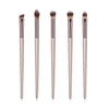 Champagne makeup brushes set